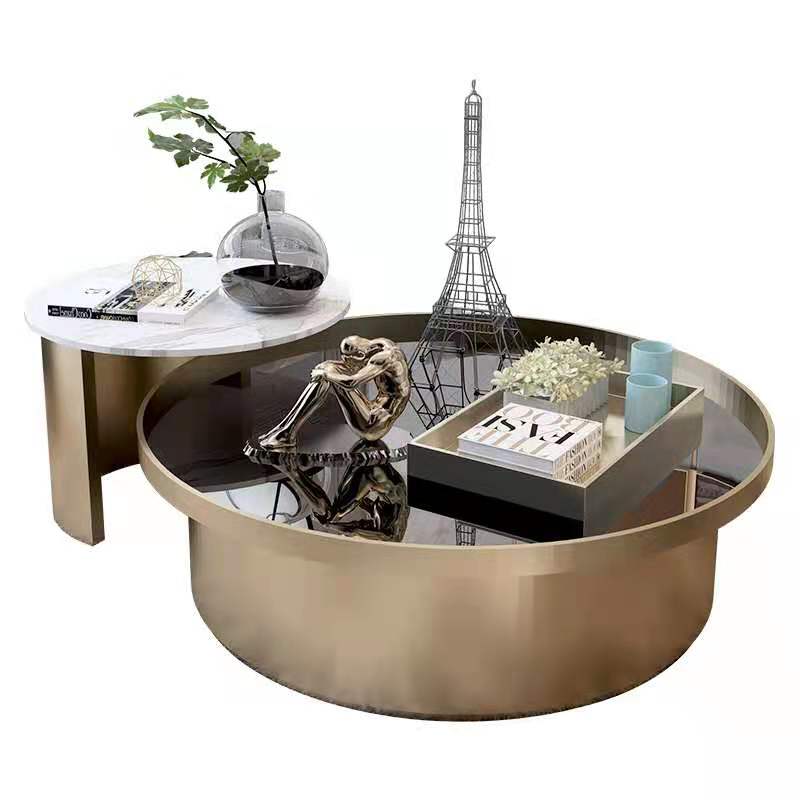 coffee table gold luxury hot sale