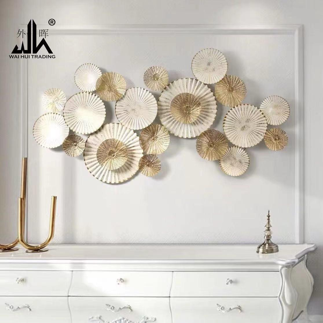 wall decor flower steel luxury
