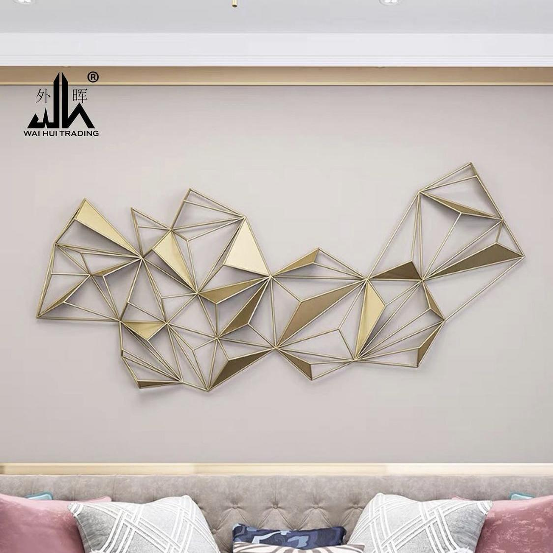 Creative gold wall decoration living room bedroom