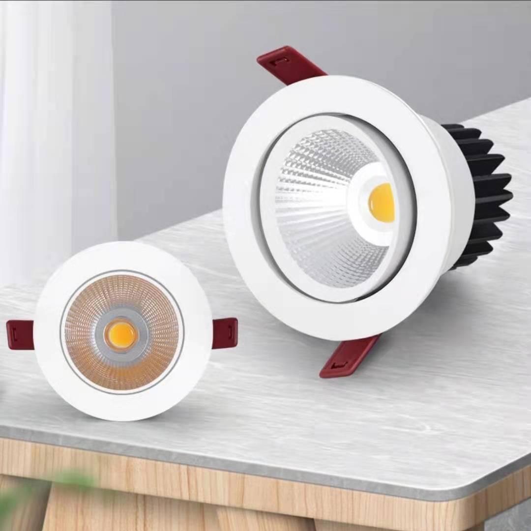 Cob spotlight led ceiling lamp embedded living room ceiling downlight
