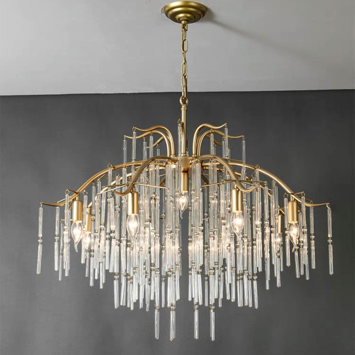 Dining room lamp postmodern living room lamp bedroom luxury crystal American chandelier