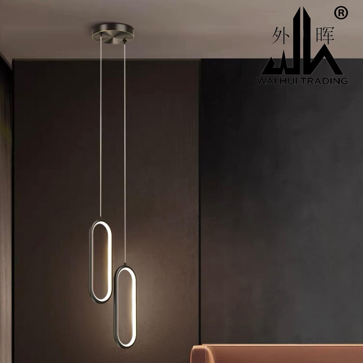 Light luxury bedroom bedside chandelier Nordic simple modern bar long-term small chandelier