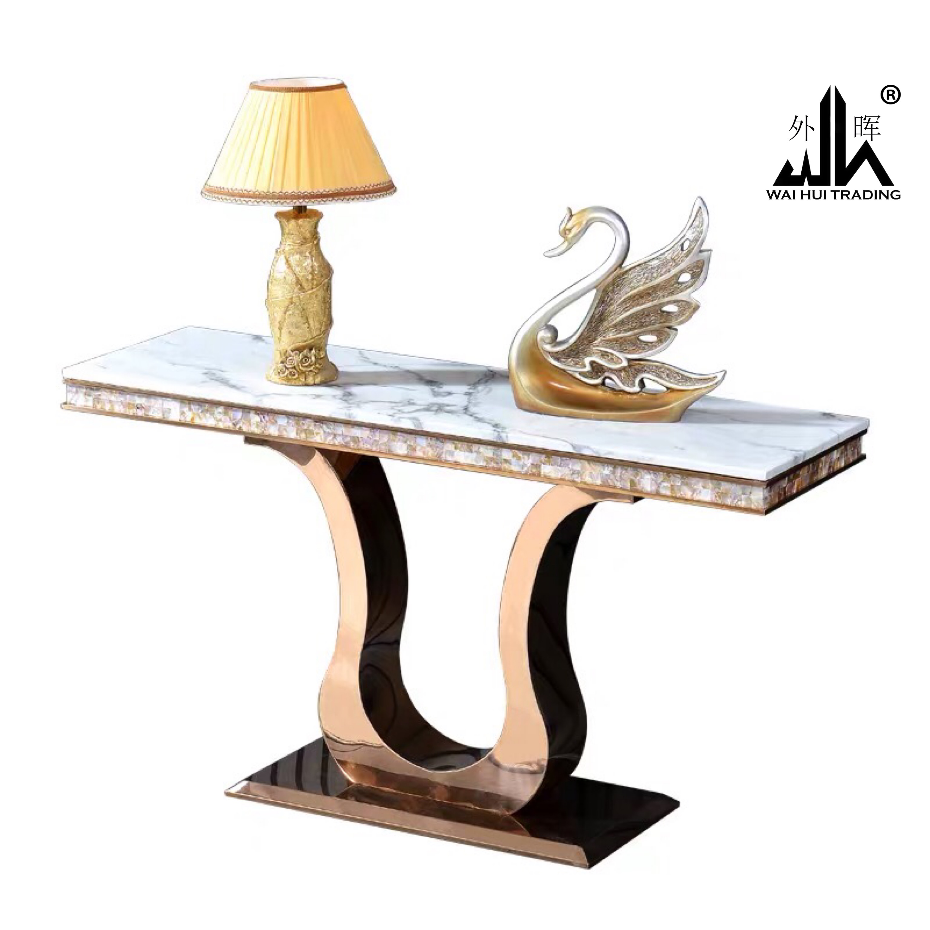 console table luxury design gold
