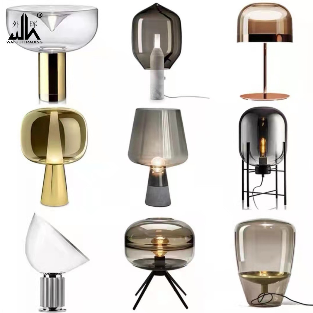 Simple table lamp glass creativity