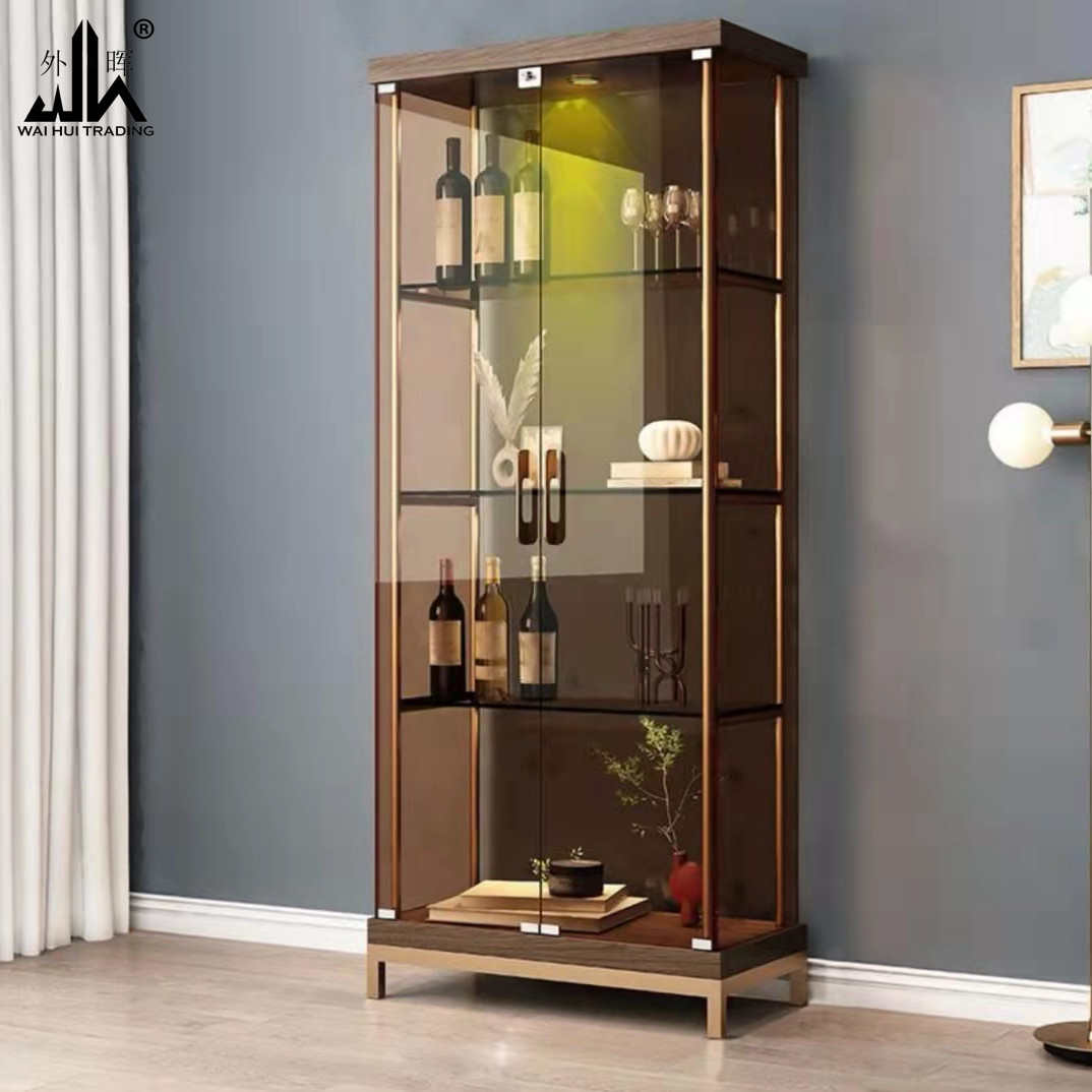 Italian light luxury wine cabinet modern simplicity