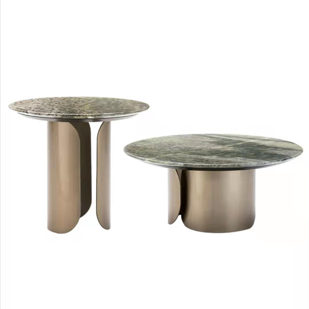 Marble coffee table Italian light luxury