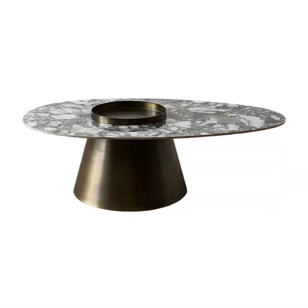 Italian light luxury shaped coffee table