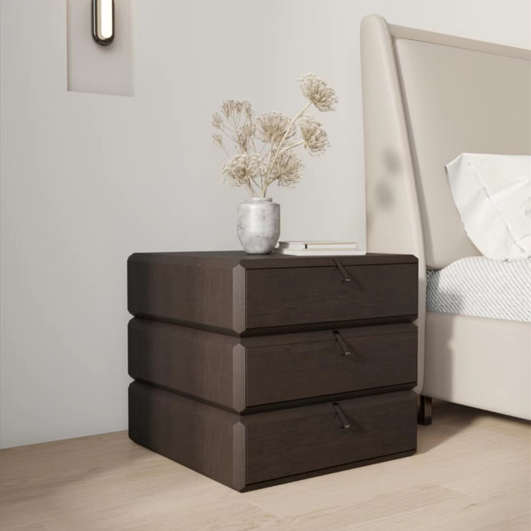 Nordic style rotatable bedside table