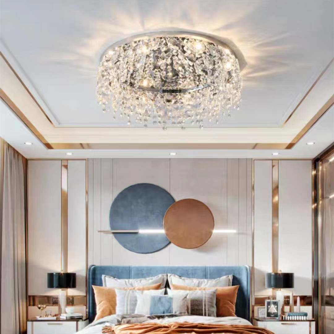 Light luxury crystal ceiling lamp