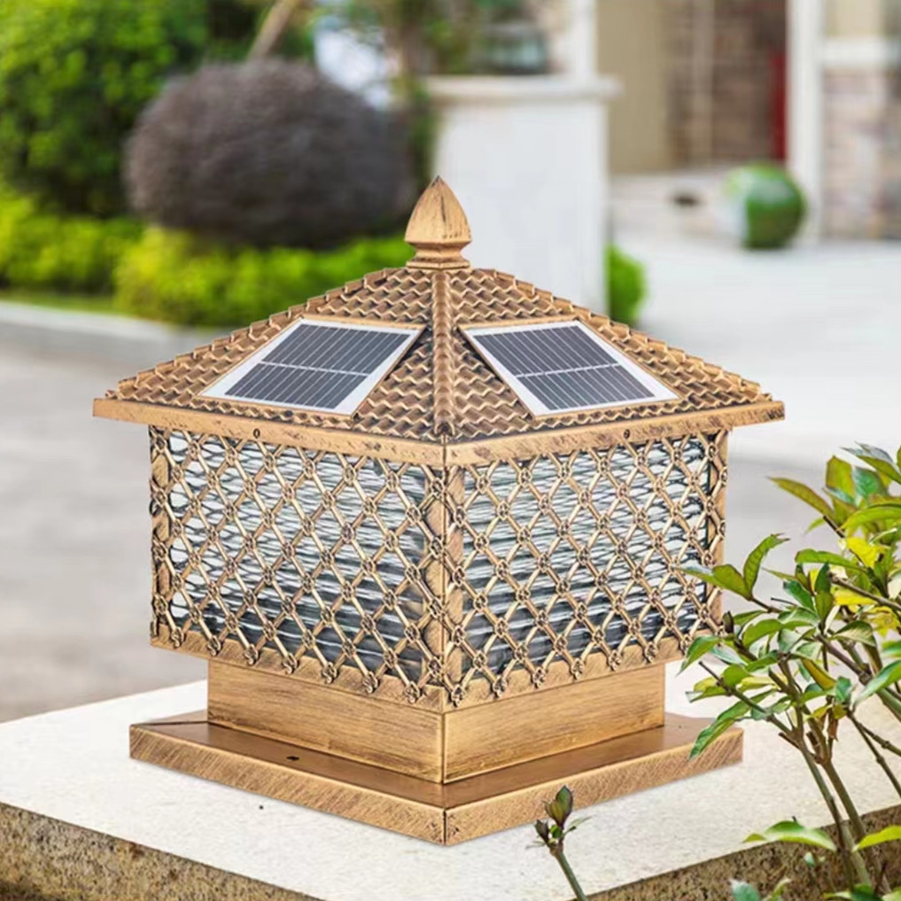 Solar column lamp outdoor lamp