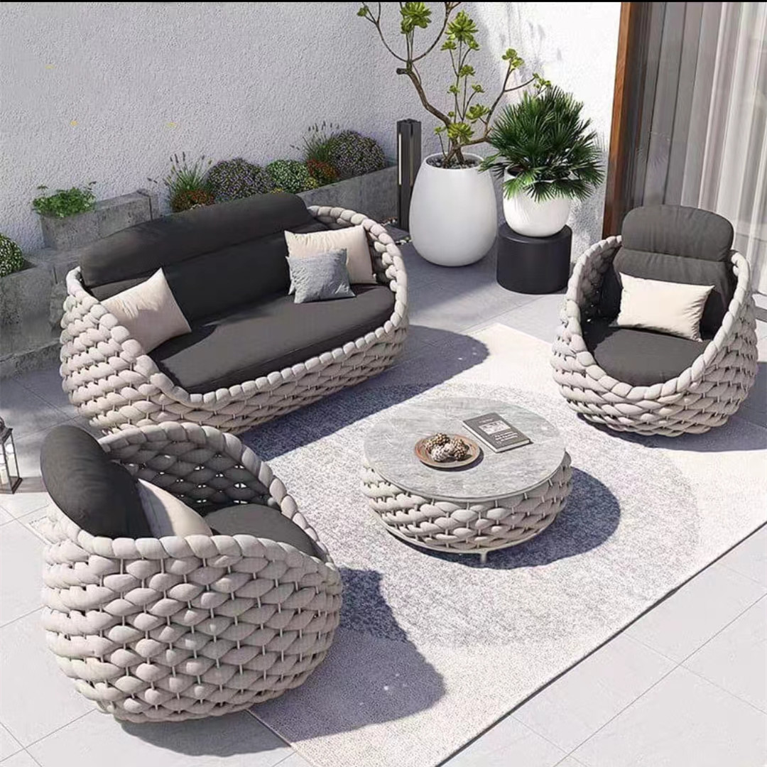 Outdoor Nordic rattan sofa