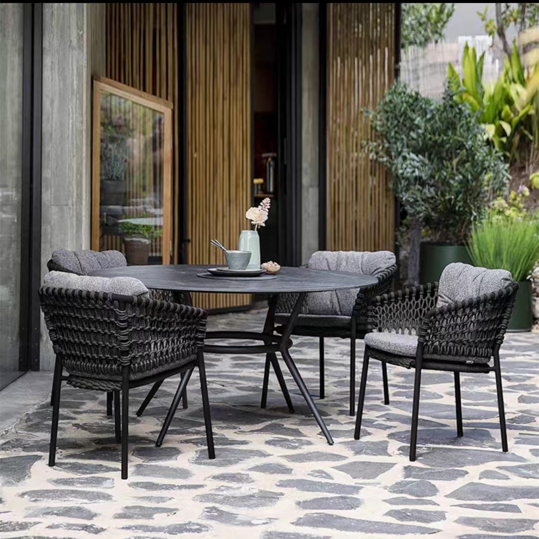 Outdoor waterproof and sunscreen simple dining table