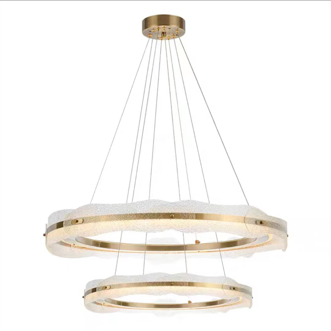 Light luxury and minimalist glass chandelier