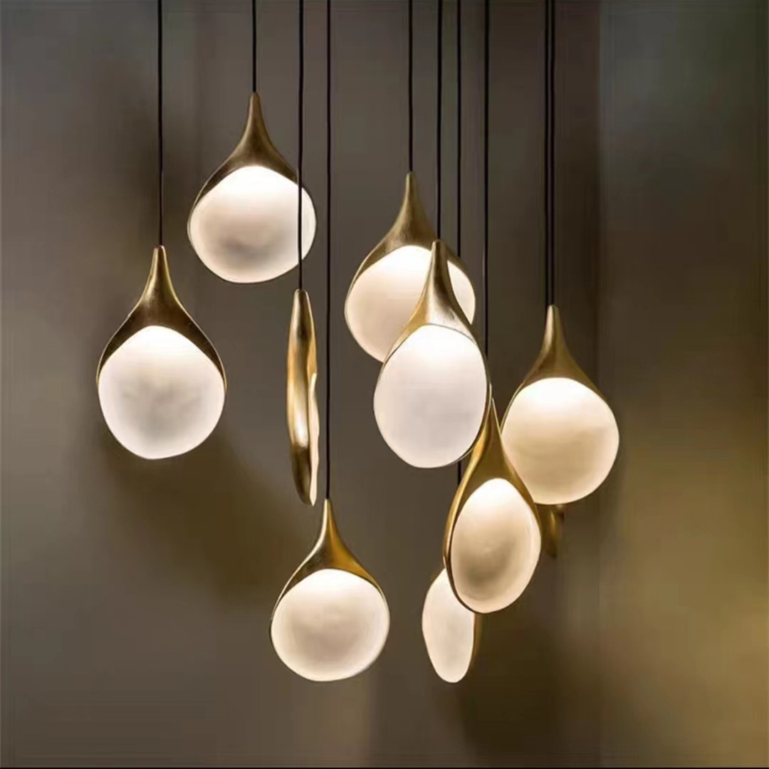 Postmodern light luxury combination chandelier