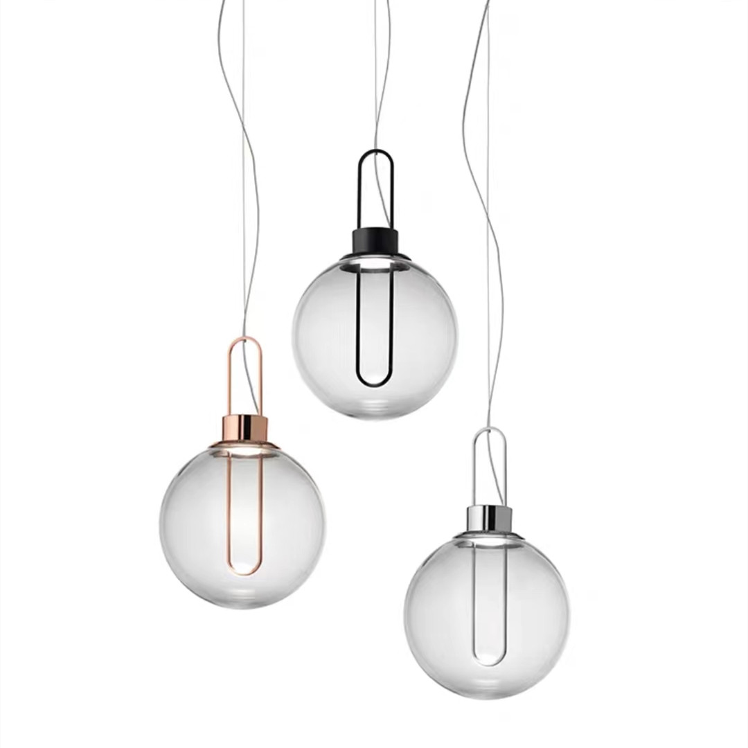 Nordic postmodern minimalist glass chandelier