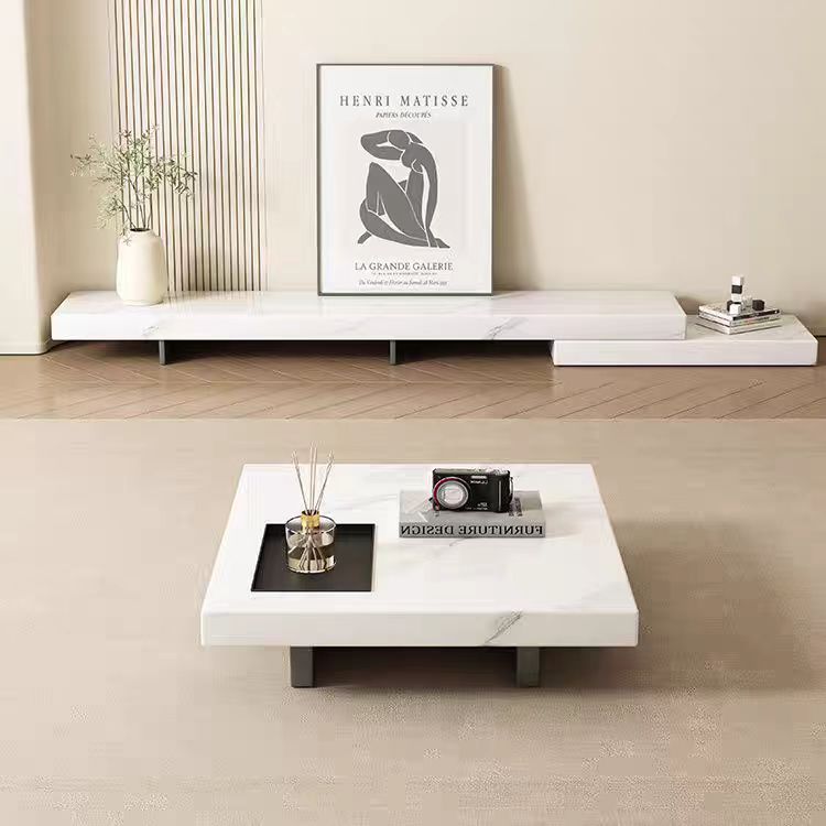 Modern minimalist Italian minimalist rock slab coffee table