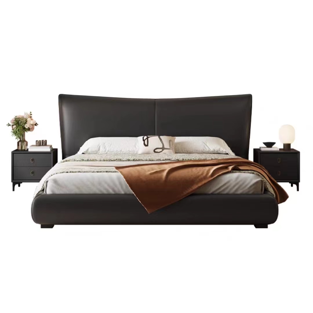 Modern minimalist double bed