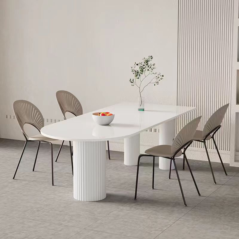 Simple and irregular rock plate dining table