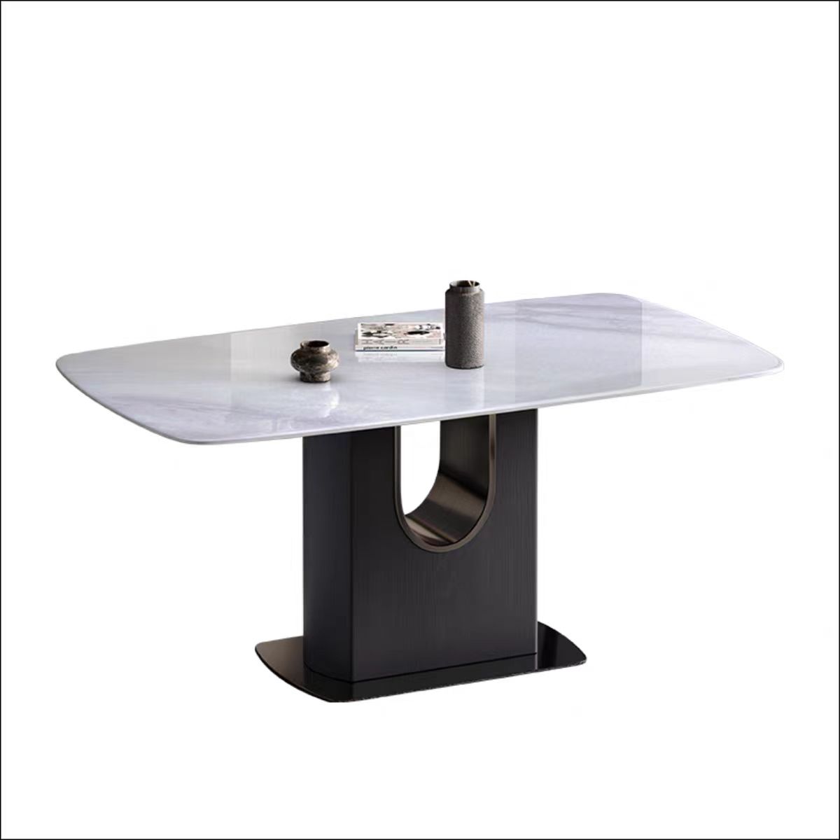 Light luxury modern fashion crystal stone dining table